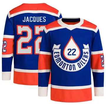 Authentic Men's Jean-Francois Jacques Royal Edmonton Oilers 2023 Heritage Classic Primegreen Jersey
