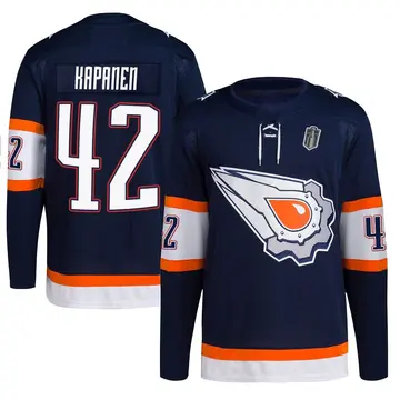 Authentic Men's Kasperi Kapanen Navy Edmonton Oilers Reverse Retro 2.0 2025 Stanley Cup Final Jersey
