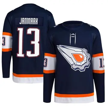 Authentic Men's Mattias Janmark Navy Edmonton Oilers Reverse Retro 2.0 Jersey