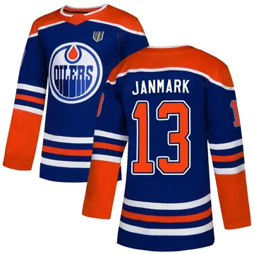 Authentic Men's Mattias Janmark Royal Edmonton Oilers Alternate 2025 Stanley Cup Final Jersey