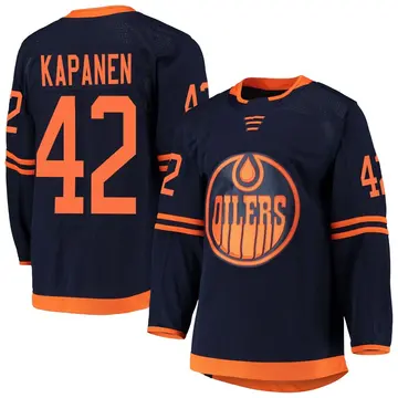 Authentic Youth Kasperi Kapanen Navy Edmonton Oilers Alternate Primegreen Pro Jersey