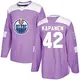 Authentic Youth Kasperi Kapanen Purple Edmonton Oilers Fights Cancer Practice Jersey