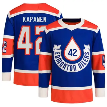 Authentic Youth Kasperi Kapanen Royal Edmonton Oilers 2023 Heritage Classic Primegreen Jersey