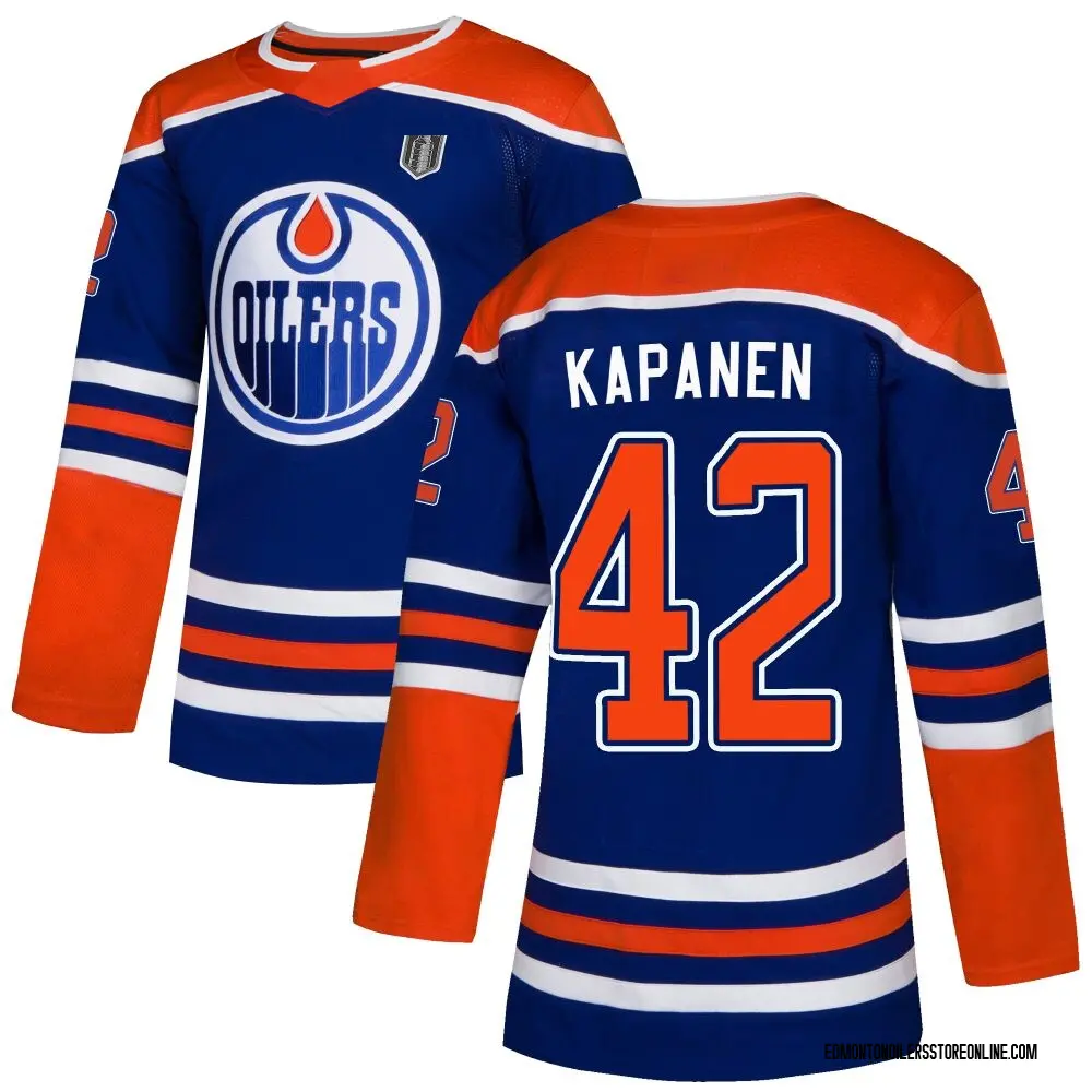 Authentic Youth Kasperi Kapanen Royal Edmonton Oilers Alternate 2025 Stanley Cup Final Jersey