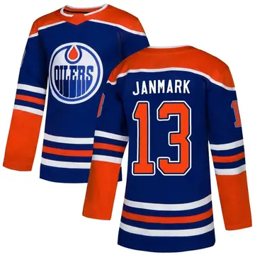 Authentic Youth Mattias Janmark Royal Edmonton Oilers Alternate Jersey