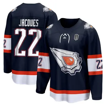 Breakaway Men's Jean-Francois Jacques Navy Edmonton Oilers Special Edition 2.0 2025 Stanley Cup Final Jersey