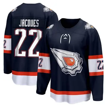 Breakaway Men's Jean-Francois Jacques Navy Edmonton Oilers Special Edition 2.0 Jersey