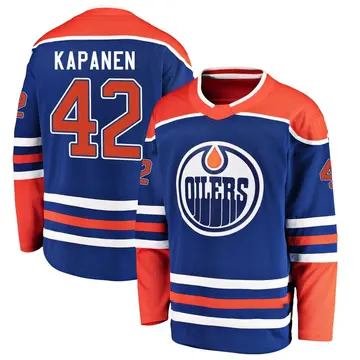 Breakaway Men's Kasperi Kapanen Royal Edmonton Oilers Alternate Jersey