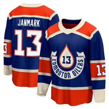 Breakaway Men's Mattias Janmark Royal Edmonton Oilers 2023 Heritage Classic Premier Jersey