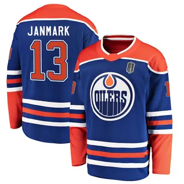 Breakaway Men's Mattias Janmark Royal Edmonton Oilers Alternate 2025 Stanley Cup Final Jersey