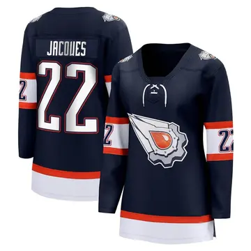 Breakaway Women's Jean-Francois Jacques Navy Edmonton Oilers Special Edition 2.0 Jersey