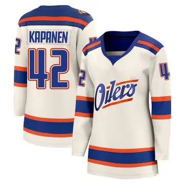 Breakaway Women's Kasperi Kapanen Edmonton Oilers Light Beige Alternate Jersey