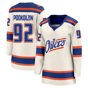 Breakaway Women's Vasily Podkolzin Edmonton Oilers Light Beige Alternate Jersey