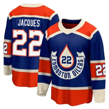 Breakaway Youth Jean-Francois Jacques Royal Edmonton Oilers 2023 Heritage Classic Premier Jersey