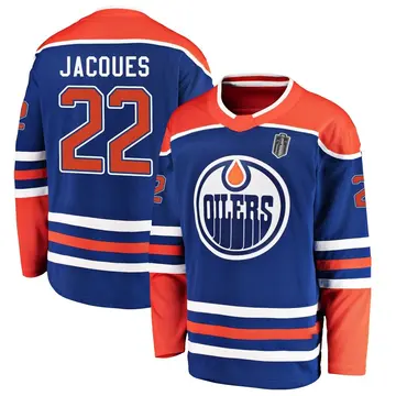 Breakaway Youth Jean-Francois Jacques Royal Edmonton Oilers Alternate 2025 Stanley Cup Final Jersey