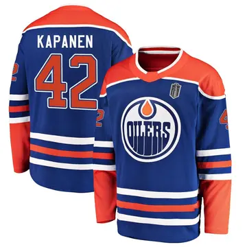 Breakaway Youth Kasperi Kapanen Royal Edmonton Oilers Alternate 2025 Stanley Cup Final Jersey