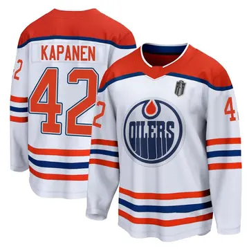 Breakaway Youth Kasperi Kapanen White Edmonton Oilers 2020/21 Special Edition 2025 Stanley Cup Final Jersey