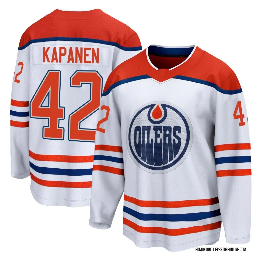 Breakaway Youth Kasperi Kapanen White Edmonton Oilers 2020/21 Special Edition Jersey
