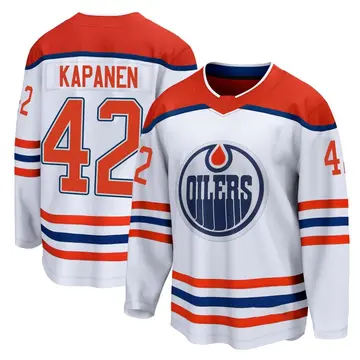 Breakaway Youth Kasperi Kapanen White Edmonton Oilers 2020/21 Special Edition Jersey
