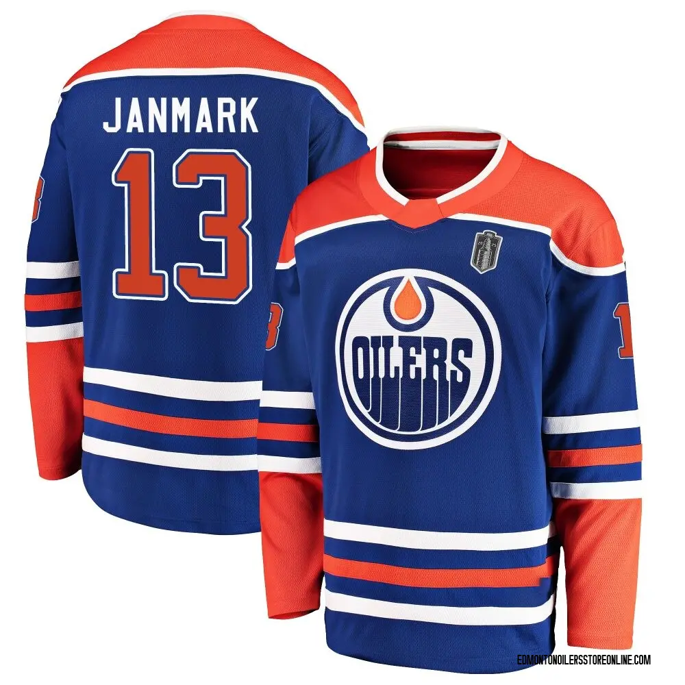 Breakaway Youth Mattias Janmark Royal Edmonton Oilers Alternate 2025 Stanley Cup Final Jersey