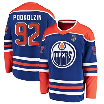 Breakaway Youth Vasily Podkolzin Royal Edmonton Oilers Alternate 2025 Stanley Cup Final Jersey
