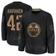 Premium Men's Kasperi Kapanen Black Edmonton Oilers 2024 Military Appreciation Practice Jersey