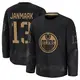 Premium Youth Mattias Janmark Black Edmonton Oilers 2024 Military Appreciation Practice Jersey